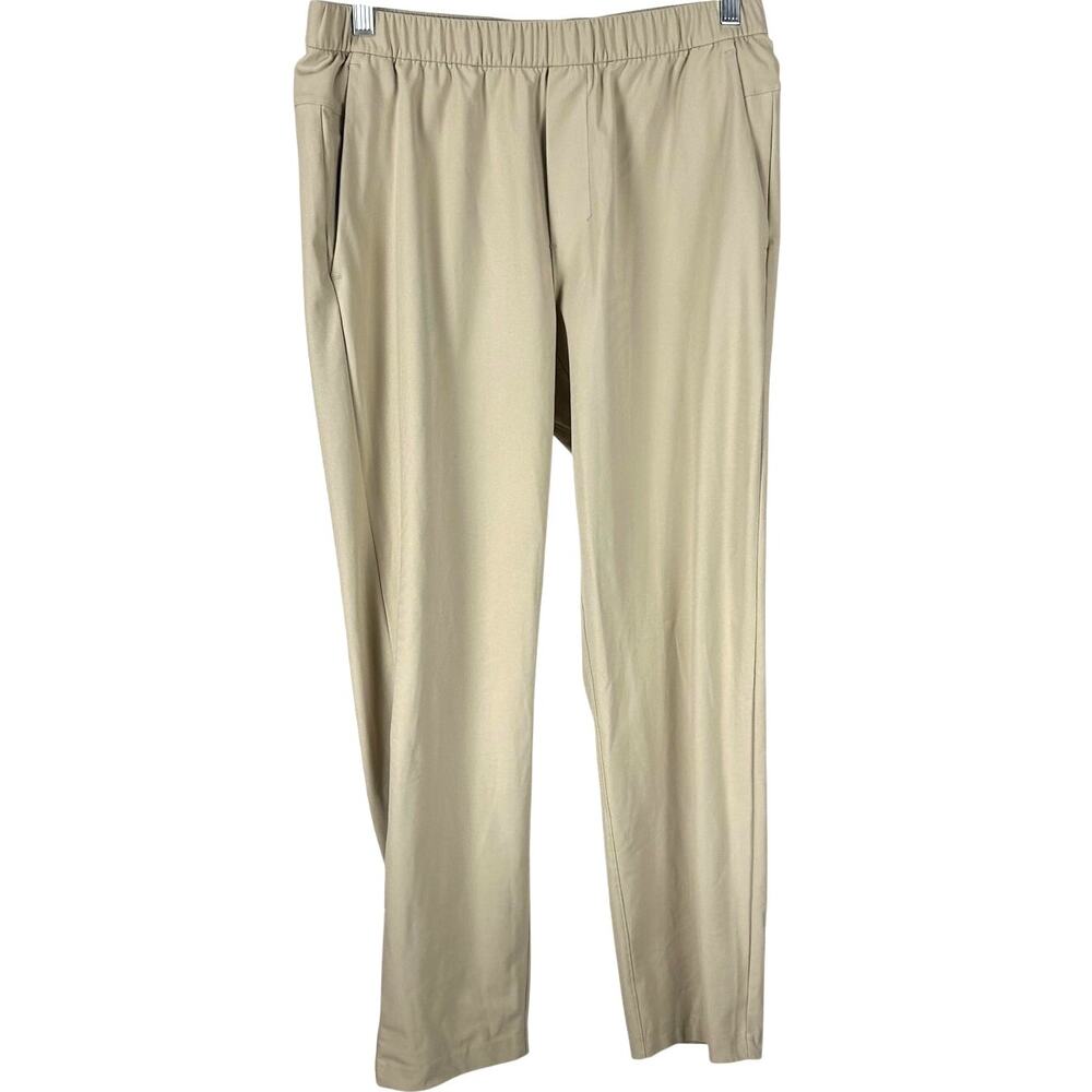 Lululemon ABC Warpstreme Slim-Fit Pull-On Pant Trench Men's Size Large EUC